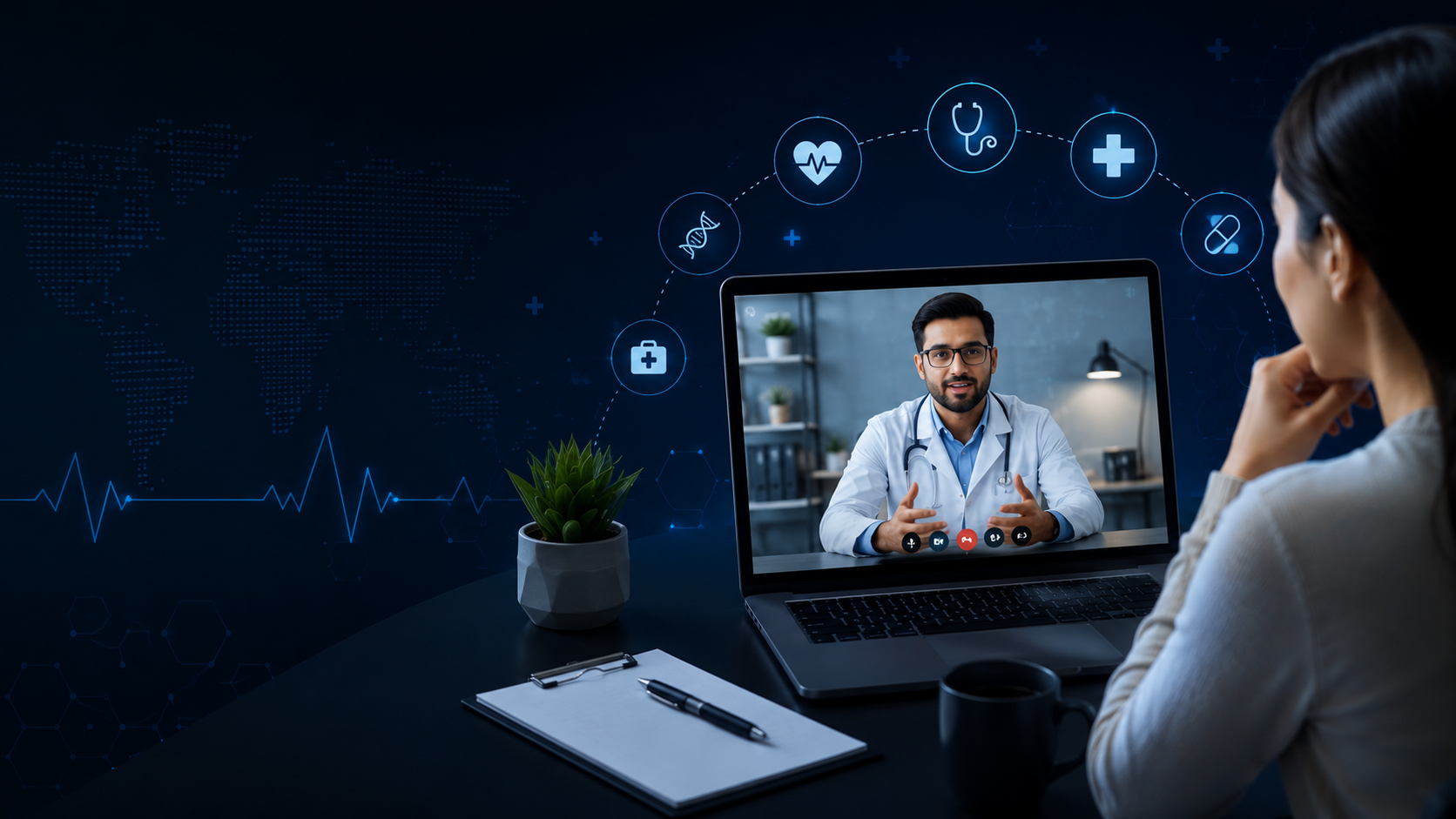 Healthcare professional providing patient care